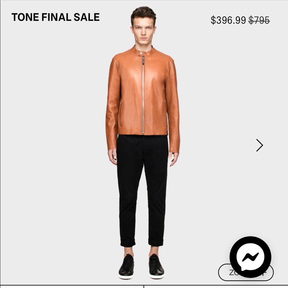 Brand new , tags on leather jacket from Rudsak - L